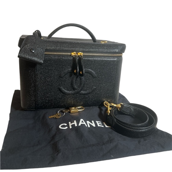 Chanel Large Vanity with Authentic Strap, COA - Picture 2 of 15